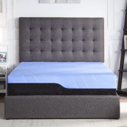 Refresh - 12" King Size Hybrid Cooling Gelcare Memory Foam And Coil Mattress - Blue