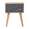 Slade - Bedside Table - Stone Gray - Image 11