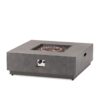 Modern Square Iron Fire Pit 50, 000 Btu - Stone Gray - Image 11