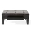 Chatham - Ottoman With Drawer Leather Storage Solution - Dark Coffee - Image 2