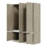 6 Doors Wardrobe Storage For Bedroom - Nature - Image 5