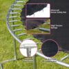 Yc 8Ft Trampoline Outer Net - Pink / Black - Image 4