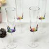 Halo - Oval Unbreakable Plastic Champagne Flutes Acrylic Wedding Glasses, 4Oz Capacity (Set of 4) - Clear - Image 2