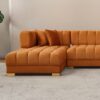 Marlow - U Shape Corner Sofa - Cognac - Image 5
