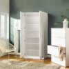 Mia Tall Shoe Cabinet With 6 Shelves - White - Image 3