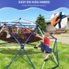 10Ft Climbing Dome For Kids Jungle Gym Apply To Park Dome Climber With Hammock Playground Equipment - Colorful - Image 4