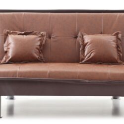 Lionel - Upholstered Sofa Bed - Burgundy