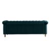 Chesterfield - Velvet Sofa 84.65" For Living Room - Green - Image 7