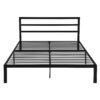 Queen Metal Bed Frame With Headboard - Black - Image 4