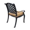 Castle Rock Collection Dining Arm Chair With Cushion, Weather Resistant - Antique Brown - Image 6