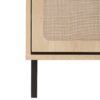 Modern Rattan 5 Door Shoe Storage Cabinet For Entryway Freestanding Design - Natural - Image 25