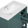 Transitional Style Bathroom Vanity Cabinet Combo With Ceramic Sink - Green - Image 17