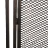 Samantha - Iron Fireplace Screen Fine Mesh 2 Door Design - Black / Gold - Image 9