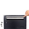 Large Steel Freestanding Floor Parcel Package Drop With Locking Letterbox Drop Mail Box With Multi Compartments - Black - Image 6