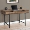 Computer Desk For Home Office, Laptop, Storage Drawers, Contemporary Versatile Placement - Brown - Image 10