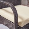 Outdoor Wicker Bistro Set With 2 Chairs - Brown Multi - Image 7