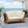 Outdoor Expandable Daybed And Cushions - Teak - Image 4