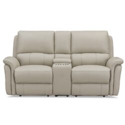 Erindale - Power Headrest Zero Gravity Reclining Loveseat With Console - Off White