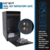 0 27 Cu Ft Dual Key Depository Safe - Black - Image 8