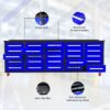 Workbench With Storage Drawers (25 Drawers) - Blue - Image 2