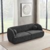 Anna - French Boucle Sofa - Dark Gray - Image 7