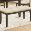 Bench, Rectangular, Hallway, Upholstered, Transitional - Cream - Image 10