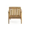 Birdsong - Outdoor Club Chair With Slat Back And Seat Cushion - Beige - Image 8