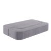2 In 1 Foldable Sofa Plush Corduroy Sofa Convertible Floor Sofa Bed Deep Seating With Multi Functional Blanket Suitable For Living Rooms - Light Gray - Image 8