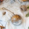 Christmas Ball Ornaments, Wood Decorative Hanging Ball Christmas Tree Ornaments For Holiday Party Decorations (Set of 4) - Brown - Image 5