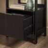 Transitional Narrow Bookshelf With Drawer On Bottom - Black - Image 7