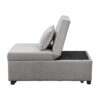 Stylish Folding Ottoman Sofa Bed With Multifunctional Design - Gray - Image 4