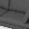 Ava - Mid Century Sofa With Ottoman Set - Dark Gray - Image 13