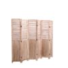 Panel Wooden Folding Room Divider - Natural - Image 15