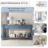 Console Table Long Console Table With Drawers And Shelf For Entryway, Hallway, Living Room - Navy - Image 6
