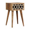 Inlay - Mini Bone Bedside Table - Brown Oak - Image 3