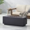 Contemporary Outdoor 40, 000 Btu Propane Fire Pit - Dark Gray - Image 4