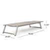 Myers - Modern Chaise Lounge Set With Adjustable Mesh Back - Gray - Image 6