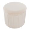 Lindsey - Contemporary & Glam Folding Storage Ottoman - Cream - Image 4