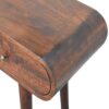 Curved Edge Console Table - Walnut - Image 9