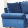 Stationary Loveseat - Space Blue - Image 3