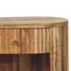 Soba - Ball Open Slot Bedside Table - Light Brown - Image 6