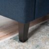 Comfy 5 Pieces L Shaped Sofa With Wooden Legs, Modern Side Chairs For Living Room - Navy Blue - Image 15