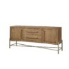 Metal Base Sideboard - Light Brown - Image 4