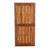 Della - Modern Industrial Dining Table With Acacia Wood Top - Teak - Image 6