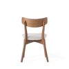 5 Piece Mid Century Dining Set With Walnut Frame And Upholstered Dining Chairs - Light Beige / Brown - Image 8