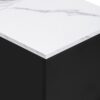 Modern TV Stand With 2 Cabinets & Open Compartments, Entertainment Center For Tvs Up To 80'', Television Console For Living Room - White / Black - Image 24