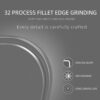 Bathroom Vanity Mirror, Wall-Mounted Mirror For Bathroom Anti-Fog, Waterproof - Clear - Image 8