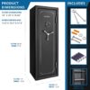 8.47 Cubic Ft Tall Fireproof Safe Vault - Black - Image 7