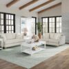 Loveseat With 2 Reversable Cushions And 2 Pillows - Off White - Image 5