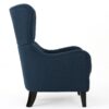 Hi-Back Quentin Sofa Chair, Living Room, Study And Bedroom - Navy Blue - Image 6